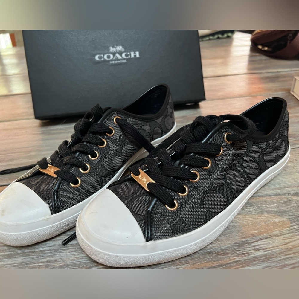 Coach canvas logo sneakers